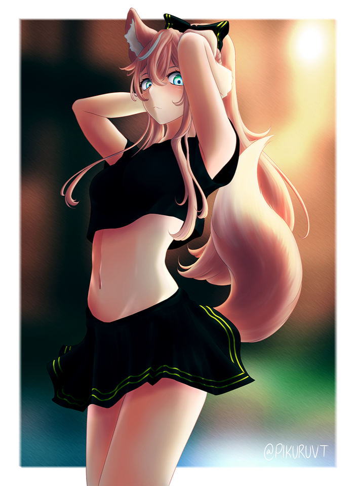 Fully-rendered Fanart (@yuniiho)